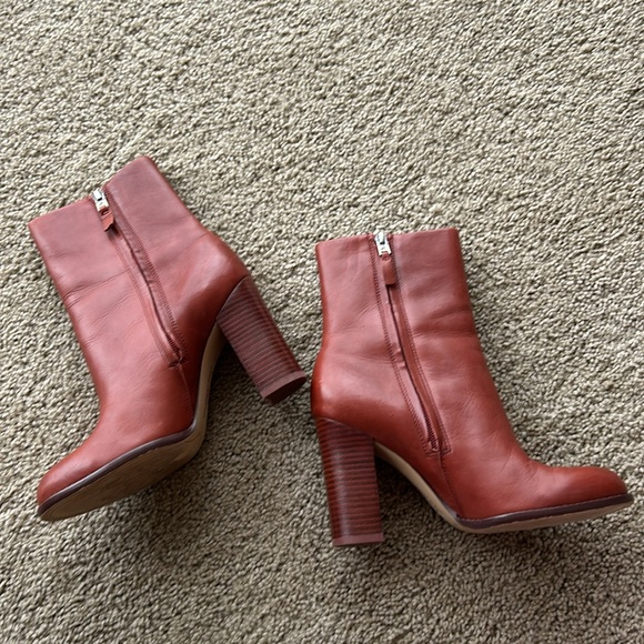sam edelman "reyes" bootie size 7.5 rust color - Picture 2 of 11